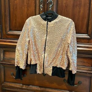 Julian Chang gold/copper sequin jacket